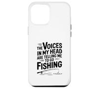 Carcasa para iPhone 12 Pro MAX Voces en mi Cabeza me Dicen Que Vaya a Pescar