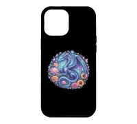 Carcasa para iPhone 12 Pro MAX Watercolor Dragon Flowers Beautiful Art Colorful Graphic