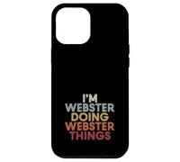 Carcasa para iPhone 12 Pro MAX Webster Name Webster Personalized Name First Given