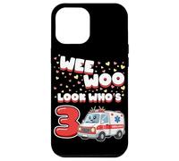 Carcasa para iPhone 12 Pro MAX Wee Woo Look Who Is 3 Years Old Ambulancia 3er Cumpleaños