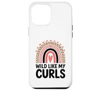 Carcasa para iPhone 12 Pro MAX Wild Like My Curls Pelo Rizado Arco Iris Corazón Amor Rizado