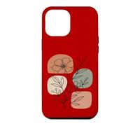 Carcasa para iPhone 12 Pro MAX Wildflower Line Art Abstract Botanical Mid Century