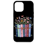 Carcasa para iPhone 12 Pro MAX Wildflowers Book Lover Reading Lector de Libros Florales estéticos