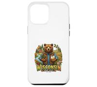 Carcasa para iPhone 12 Pro MAX Wisconsin Granja Oso Campo Naturaleza Cosecha