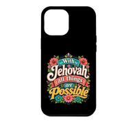 Carcasa para iPhone 12 Pro MAX with Jehovah All Things Possible Jehovahs Witnesses Gift