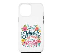 Carcasa para iPhone 12 Pro MAX with Jehovah All Things Possible Jehovahs Witnesses Gift