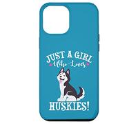 Carcasa para iPhone 12 Pro MAX Womens Just A Girl Who Loves Siberian Husky Dog Lover