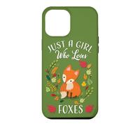 Carcasa para iPhone 12 Pro MAX Womens Kids Fall Leaves Boho Just A Girl Who Loves Foxes