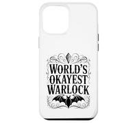 Carcasa para iPhone 12 Pro MAX Worlds Okayest Warlock Humor Fantasía Diseño