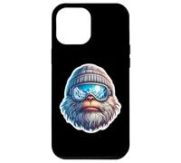 Carcasa para iPhone 12 Pro MAX Yeti Skiing: Abominable muñeco de Nieve, Esquiador, estación de esquí de montaña