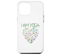 Carcasa para iPhone 12 Pro MAX Yoga T Shirt I Am Yoga Heart Poses Yogi Classes Teacher Gift