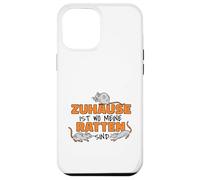 Carcasa para iPhone 12 Pro MAX Zuhause ist wo Meine Ratten Sind Rattenliebhaber