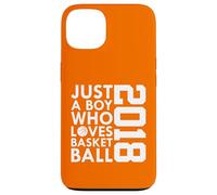 Carcasa para iPhone 13 2018 Just A Boy Who Loves Basketball 8º Cumpleaños