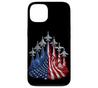 Carcasa para iPhone 13 4th of July Fighter Jet US Flag American Military Planes