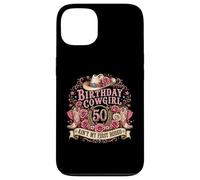 Carcasa para iPhone 13 50th Birthday Cowgirl 50 Year Old Country Western Girl Women
