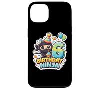 Carcasa para iPhone 13 6 años cumpleaños Ninja Boys Six 6th Sexto Kids Party Cute
