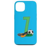 Carcasa para iPhone 13 7. Cumpleaños Fútbol Jugador De Fútbol 7 Años GOL Deportes