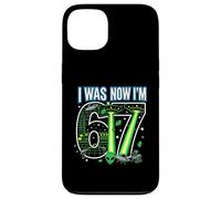 Carcasa para iPhone 13 7º cumpleaños tenía 6 años Ahora Soy 7 Six Seven 67 Space Alien UFO