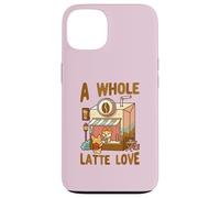Carcasa para iPhone 13 A Whole Latte Love Coffee Kawaii Lindo Divertido