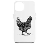 Carcasa para iPhone 13 Abstract Hen Illustration Farmhouse Country Graphic