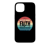 Carcasa para iPhone 13 Active Faith Can Move Mountains Christian Men Women Kids