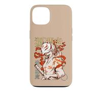 Carcasa para iPhone 13 Aesthetic Japanese Kabuki Kitsune Mask Demon Samurai Girl