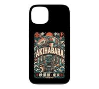 Carcasa para iPhone 13 Akihabara Mecánica Koi Futuro Distrito Tokio Japón Gráfico