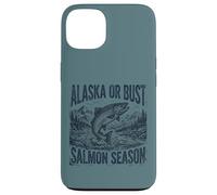 Carcasa para iPhone 13 Alaska or Bust Salmon Season Fishing Angler Adventure