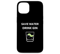 Carcasa para iPhone 13 Alcohol Gin Funny Drinking Save Water Drink Gin