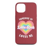 Carcasa para iPhone 13 Alguien en Little Rock Me ama City Heart