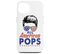 Carcasa para iPhone 13 All American Pops Grandpa Sunglasses USA Flag 4th of July
