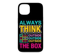 Carcasa para iPhone 13 Always Think Outside The Box Illustration Graphic Designs