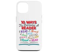 Carcasa para iPhone 13 Amante de los Libros 10 Maneras de Convertirse en un Lector Cita
