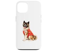 Carcasa para iPhone 13 American Akita Dog Mom | Amo a mamá, Lindo Cachorro