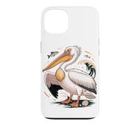 Carcasa para iPhone 13 American White Pelican Sea Bird Birder