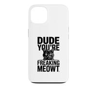 Carcasa para iPhone 13 Amigo, Eres una Maldita Imagen de Gato sorprendido por Meowt