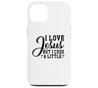 Carcasa para iPhone 13 Amo a Jesús Pero yo Cristo Dios Cristiano Cruzar Hombres y Mujeres