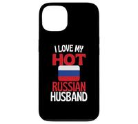 Carcasa para iPhone 13 Amo a mi Marido Ruso Caliente Relación Divertida con Rusia