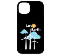 Carcasa para iPhone 13 Amor Tierra Cambio climático Energía renovable Energía eólica