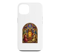 Carcasa para iPhone 13 Ángeles En Sagrado Tabernáculo Catedral Gótica Icono Arte Oración