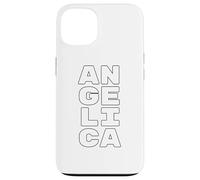 Carcasa para iPhone 13 Angelica Personalized Retro Girls Custom Angelica Name