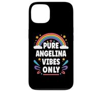Carcasa para iPhone 13 Angelina Vibes Only Cute Retro Girls Angelina Name