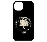 Carcasa para iPhone 13 Anillo de Calavera de Bosque y Luna Surrealista Ghostly Gothic Horror Graphic
