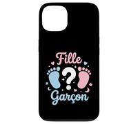 Carcasa para iPhone 13 Annonce grossese Sexe Bebe Baby Shower fille ou Garcon