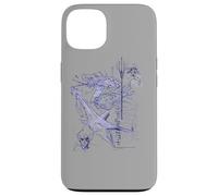 Carcasa para iPhone 13 Aquaman Movie Marine Animal Concept Sketch