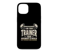 Carcasa para iPhone 13 Argumento I Am Your Trainer Diseño de Fitness no válido