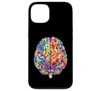 Carcasa para iPhone 13 Arte Abstracto de anatomía Cerebral Floral