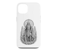 Carcasa para iPhone 13 Arte de Nuada Celtic Silver Hand Warrior King Line