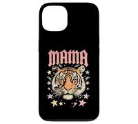 Carcasa para iPhone 13 Arte gráfico de Mama Tiger Face Rebel Mom Wild Animal