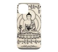 Carcasa para iPhone 13 Arte Vintage de Buda Serene para Meditación y Mindfulness